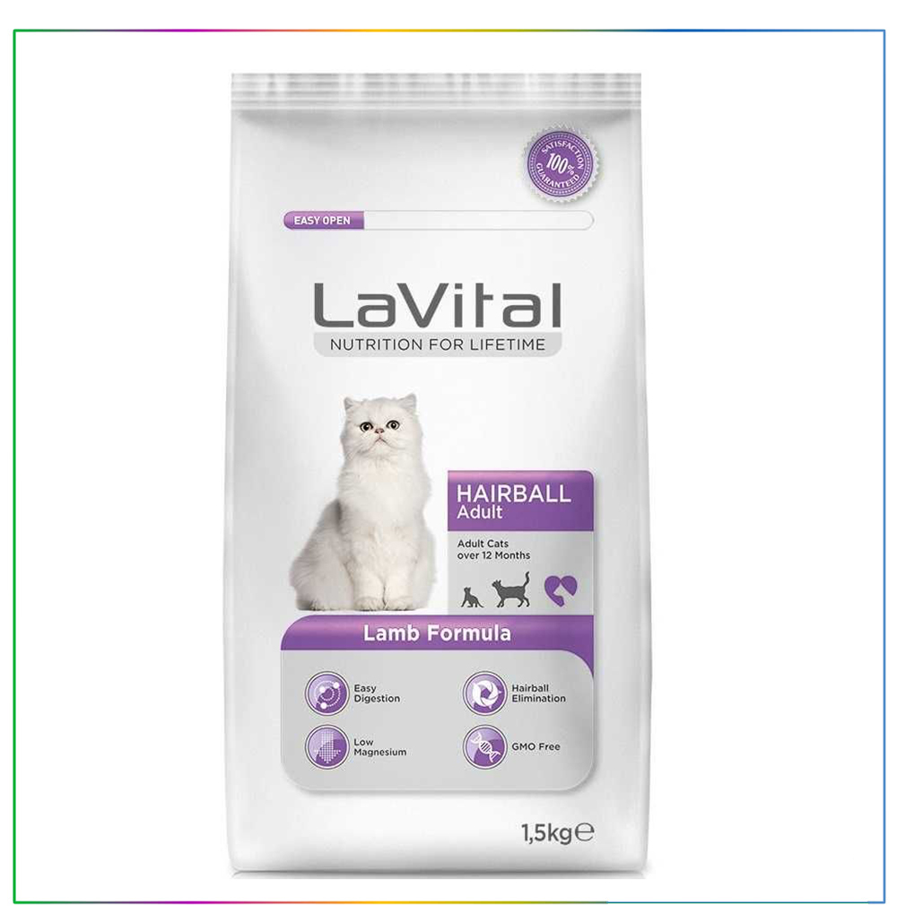 La Vital Hairball Kuzu Etli Kedi Maması 1,5 Kg