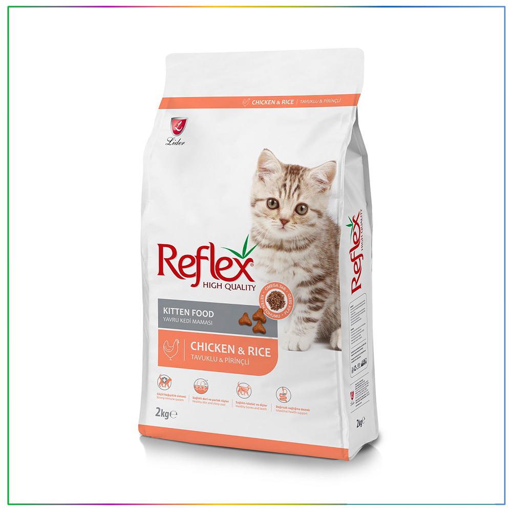 Reflex Kitten Tavuklu &amp; Pirinçli Yavru Kedi Maması 2 Kg