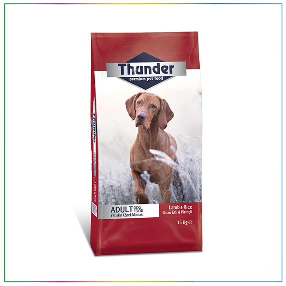 Thunder Kuzu Etli &amp; Pirinçli Yetişkin Köpek Maması 15 Kg