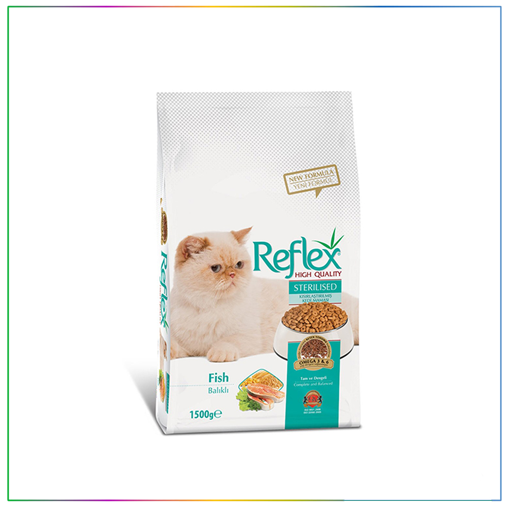 Reflex Kısırlaştırılmış Balıklı Kedi Maması 1.5 Kg