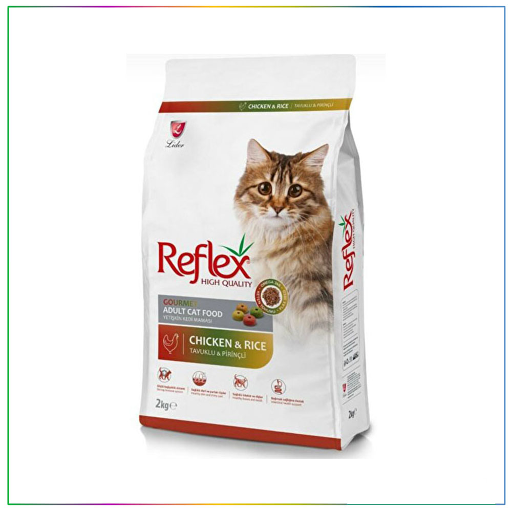 Reflex Multicolour Renkli Taneli Tavuklu Yetişkin Kedi Maması 15 Kg