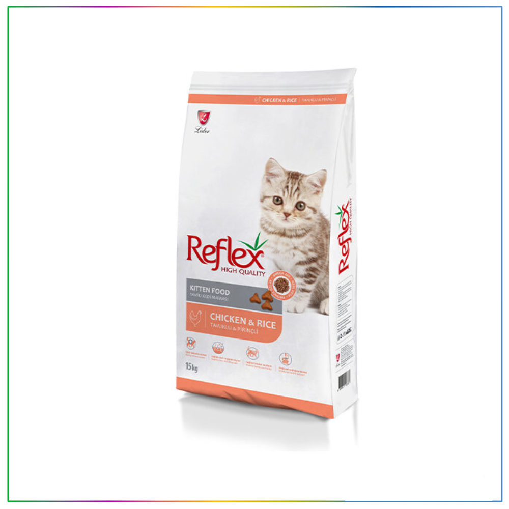 Reflex Kitten Tavuklu &amp; Pirinçli Yavru Kedi Maması 15 Kg
